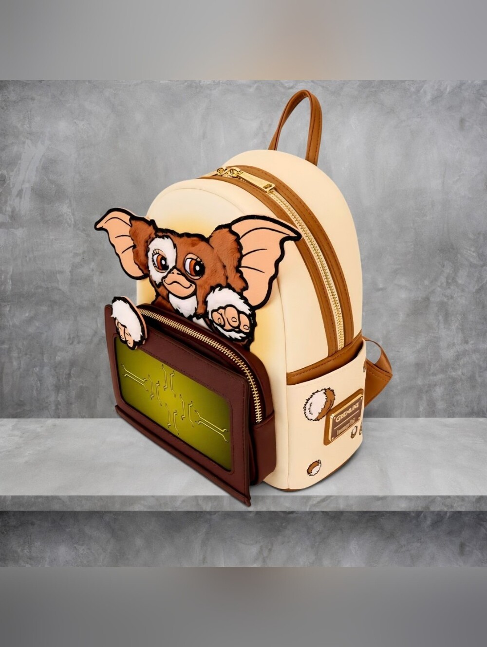 Loungefly Gremlins 40th Anniversary Gizmo Mogwai Box Backpack 🤎 - Picture 3 of 8